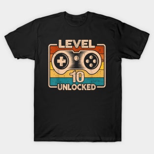 10yr Son Boy Gamer 10th 10 Year Old Birthday T-Shirt